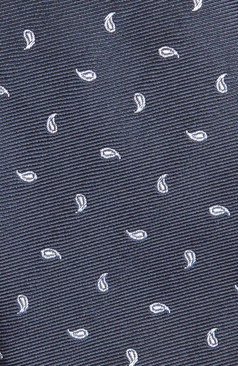 BOSS Paisley Silk Tie, Alternate, color, Dark Blue