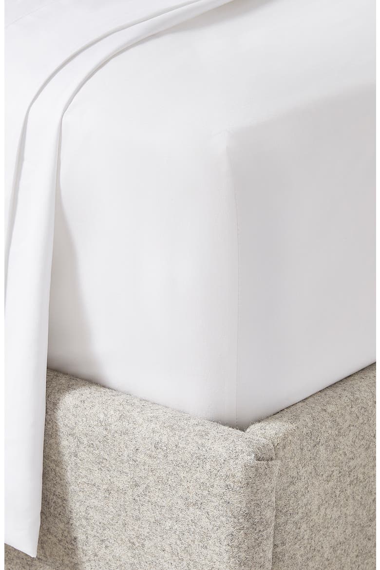 300 Thread Count Egyptian Cotton Sateen Sheet Set, Main, color, WHITE