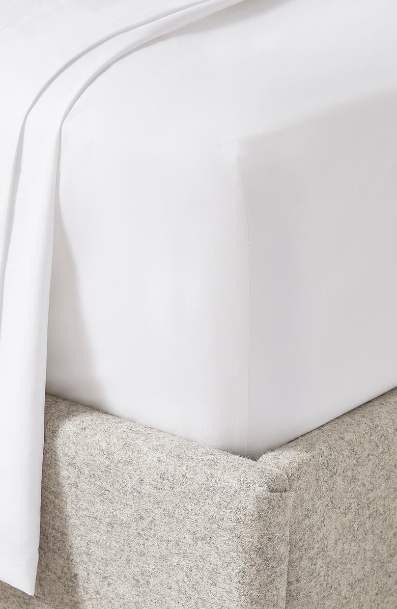 The White Company 300 Thread Count Egyptian Cotton Sateen Sheet Set, Main, color, 
