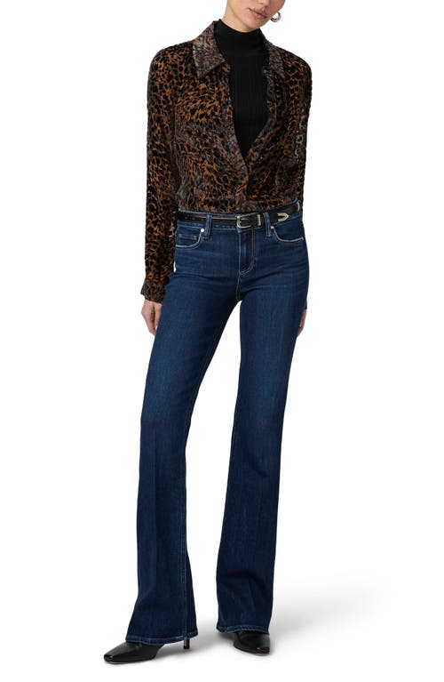 Paige Laurel Canyon Low Rise Bootcut Jeans In Bees Knees