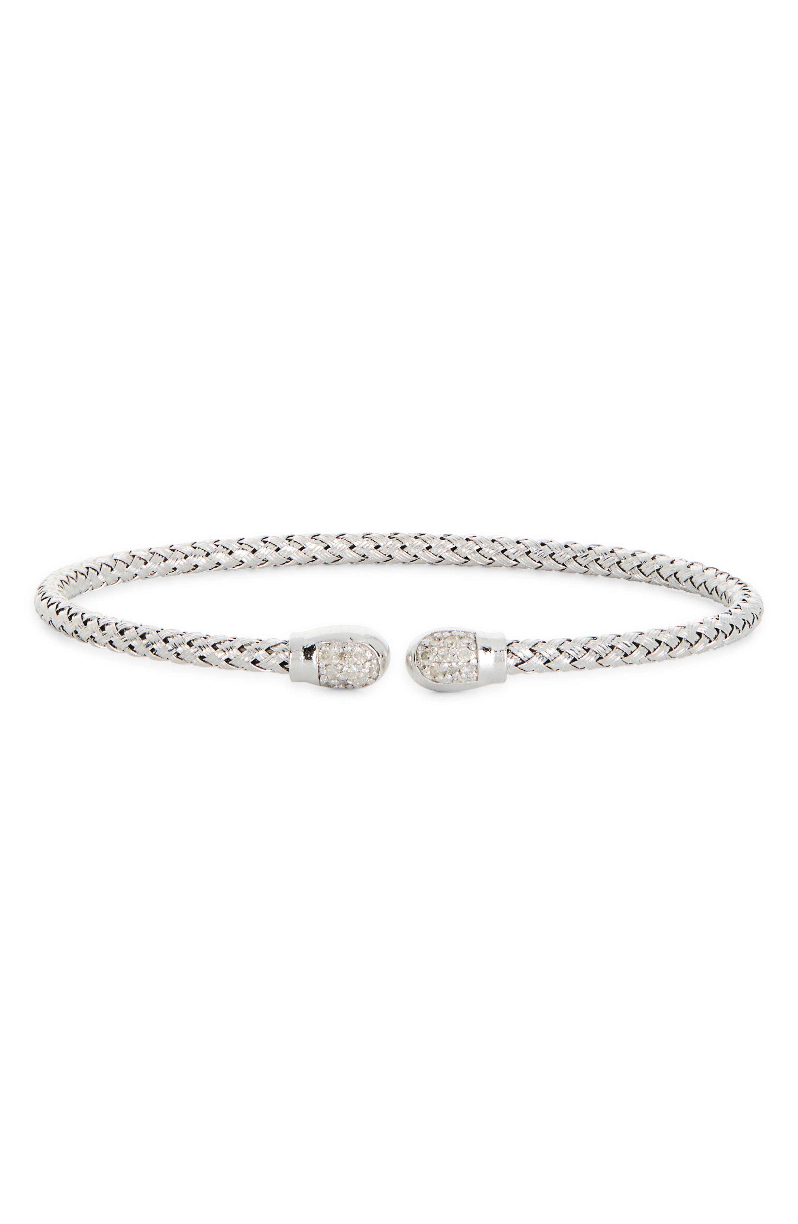 MESHMERISE Diamond Woven Cuff Bracelet