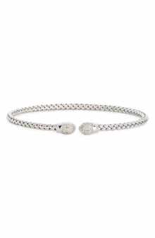 MESHMERISE Diamond Woven Cuff Bracelet