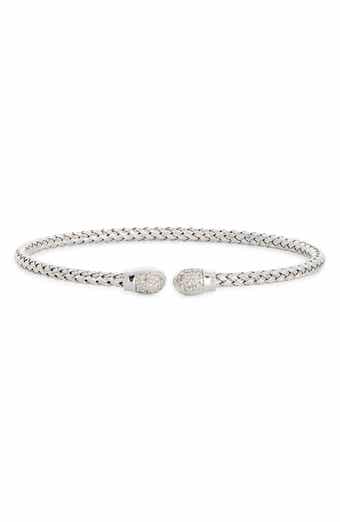 MESHMERISE Diamond Woven Cuff Bracelet