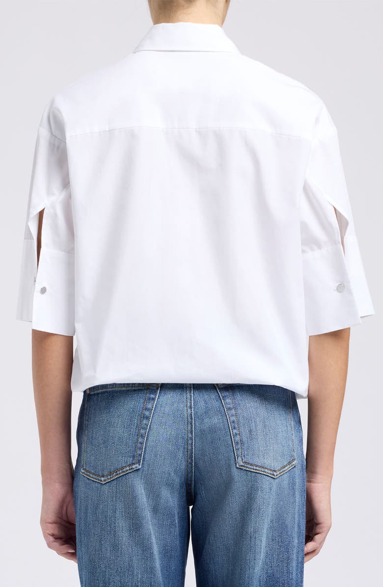 7 For All Mankind Cotton Shirt, Alternate, color, Popeline Optica