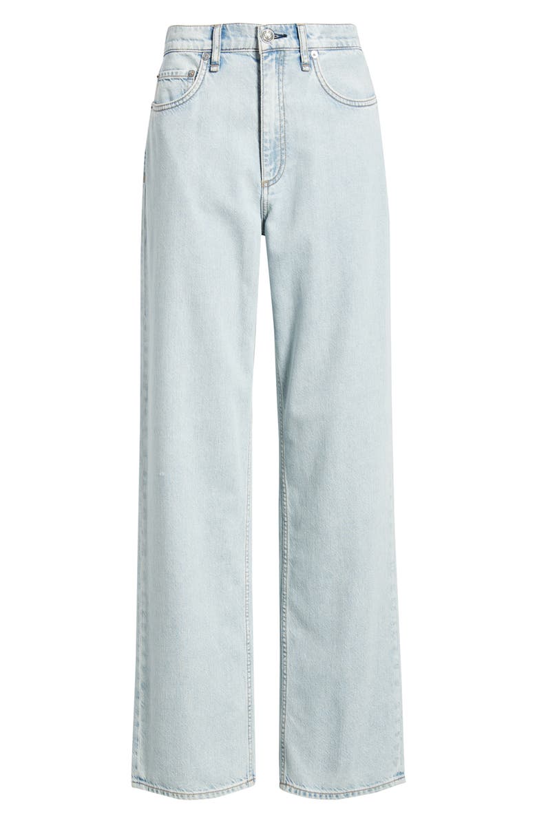 rag & bone Shea High Waist Relaxed Straight Leg Jeans, Alternate, color, Cliffside