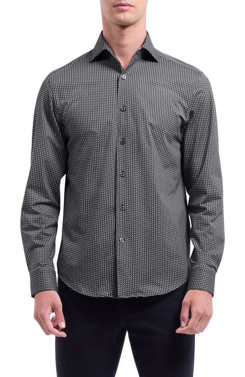 Devon OoohCotton® Geo Print Button-Up Shirt