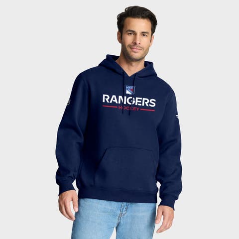 Men's Fanatics Navy New York Rangers Authentic Pro Primary Hoodie
