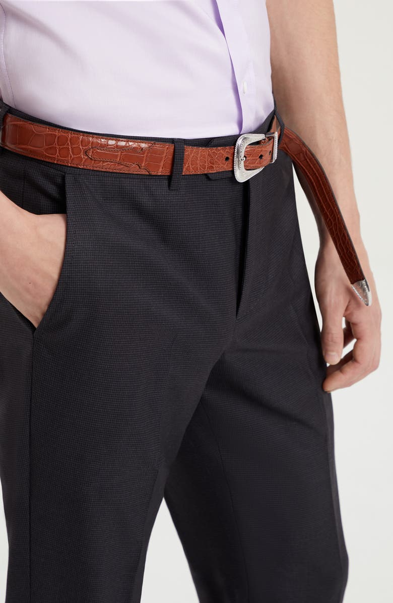 Brunello Cucinelli Houndstooth trousers, Alternate, color, Anthracite