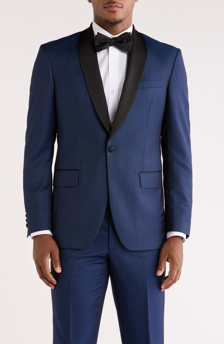 Ted Baker London Jules Tuxedo Jacket, Main, color, Navy