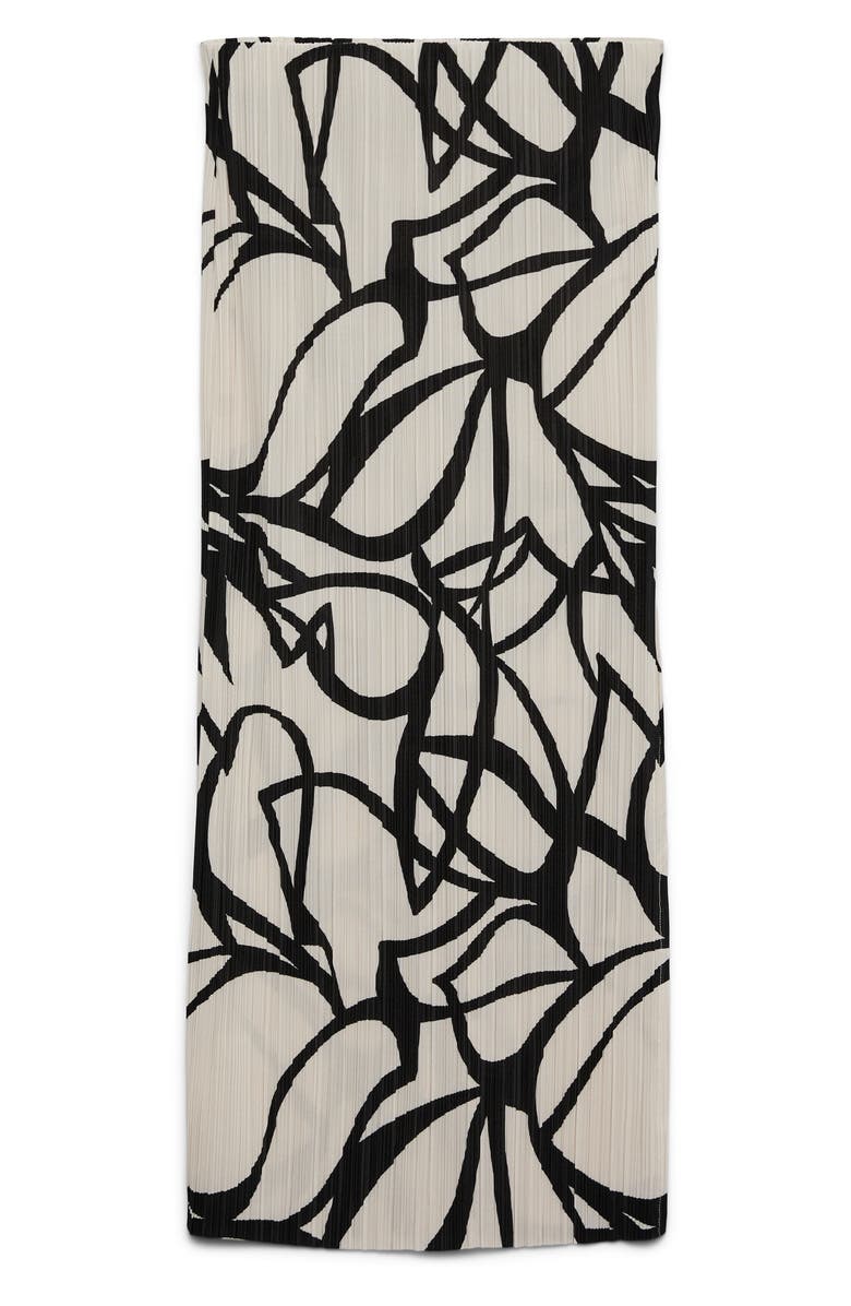 VERO MODA Malene Pleated Maxi Skirt, Alternate, color, Pumice Stone/ Black