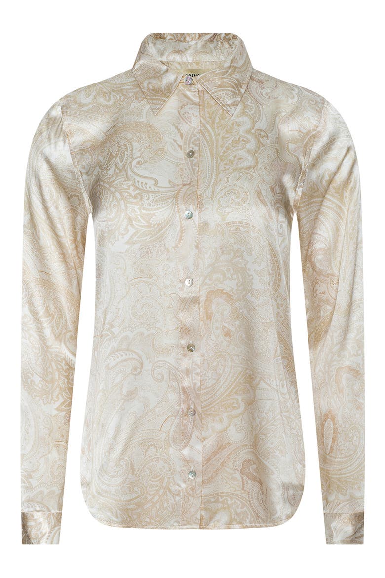 Tyler Paisley Silk Shirt, Alternate, color, VINTAGE WHITE TNL PAISLEY