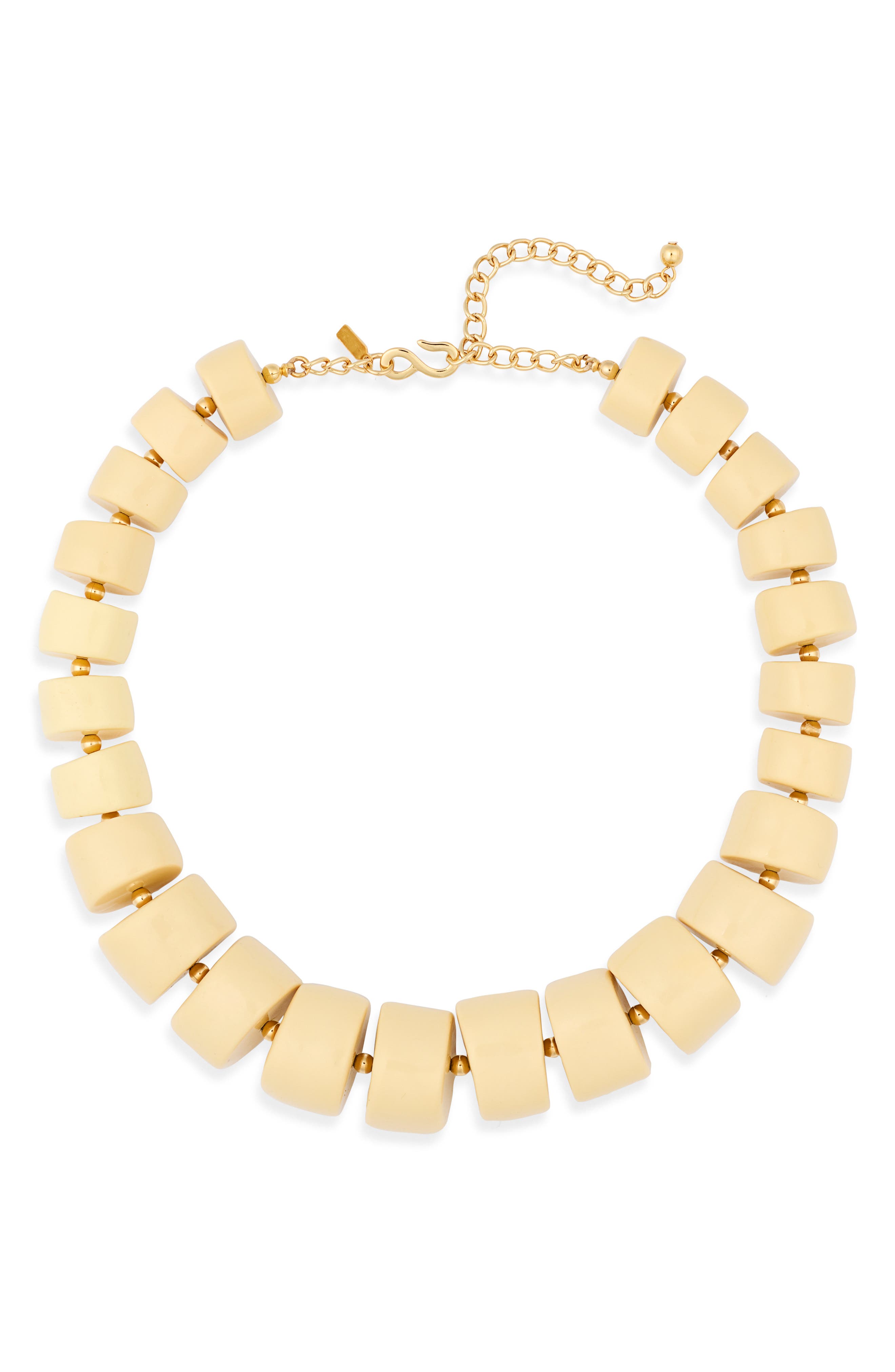 Kenneth Jay Lane Faux Ivory Statement Necklace