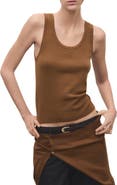 MANGO Wool & Cotton Sweater Tank