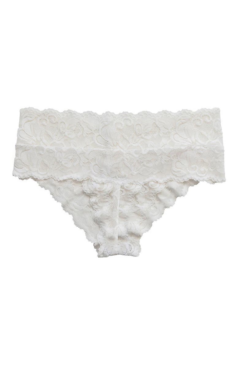 Everviolet Vela High Waist Brazilian Panties, Alternate, color, White