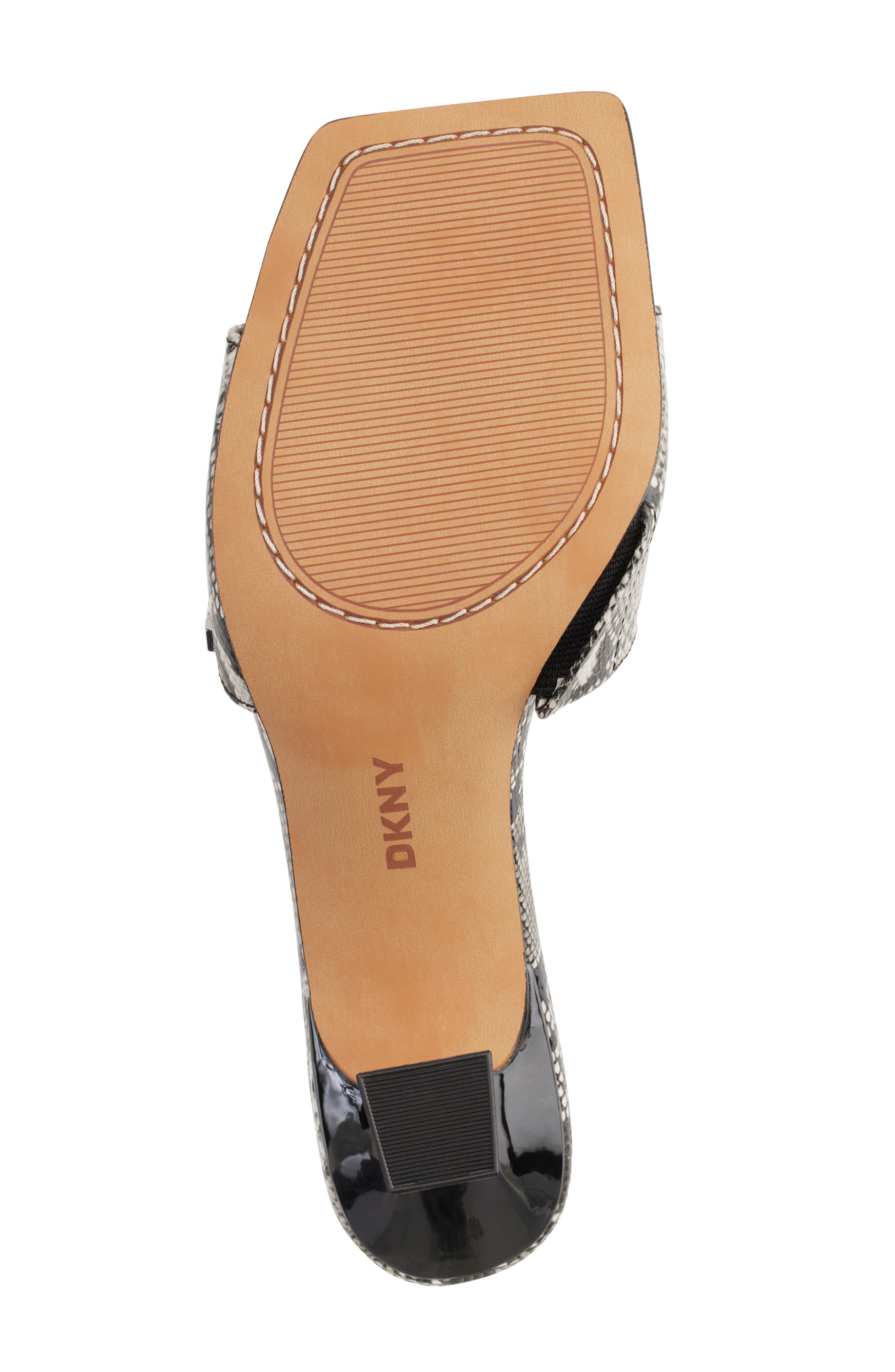 DKNY Square Toe Slide Sandal, Alternate, color, Grey Multi