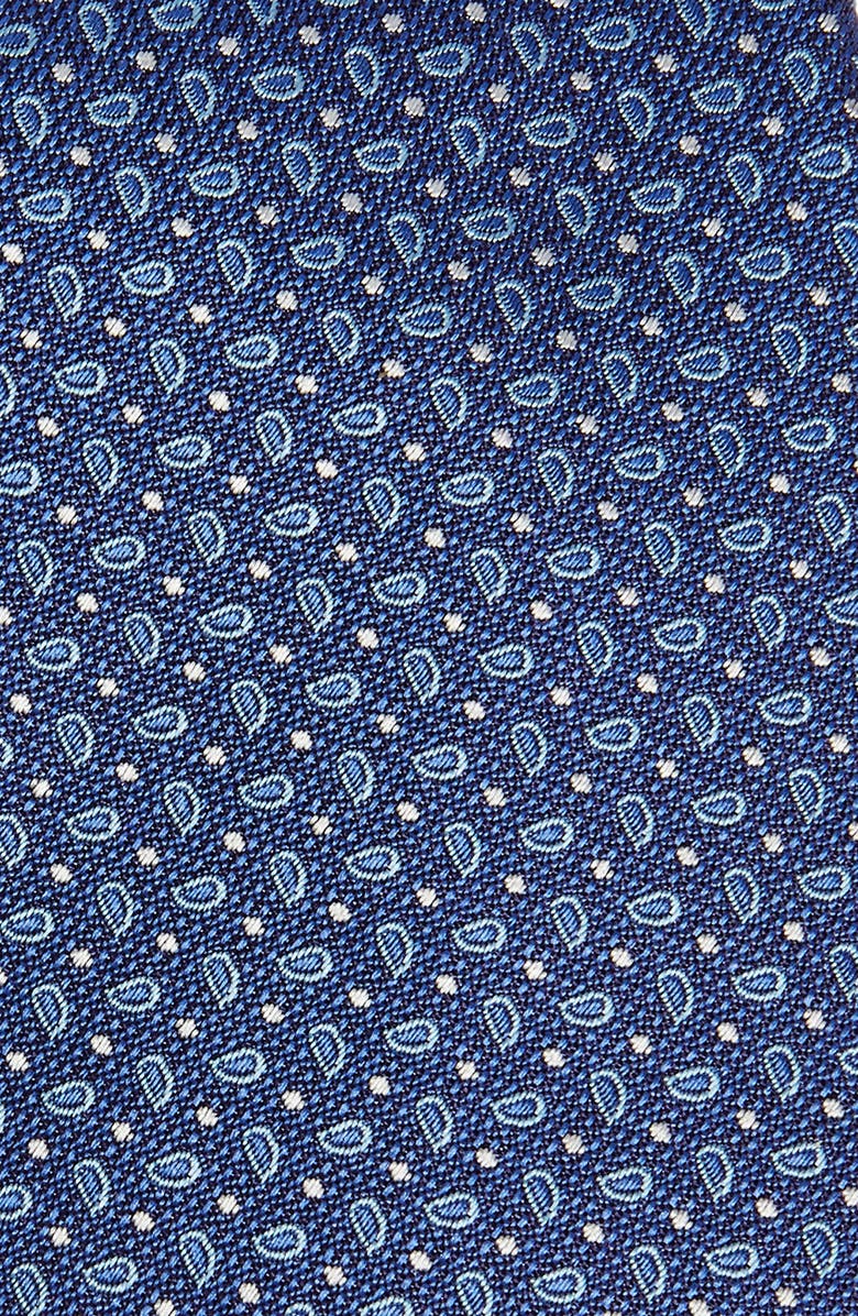 David Donahue Paisley Extra Long Silk Tie, Alternate, color,