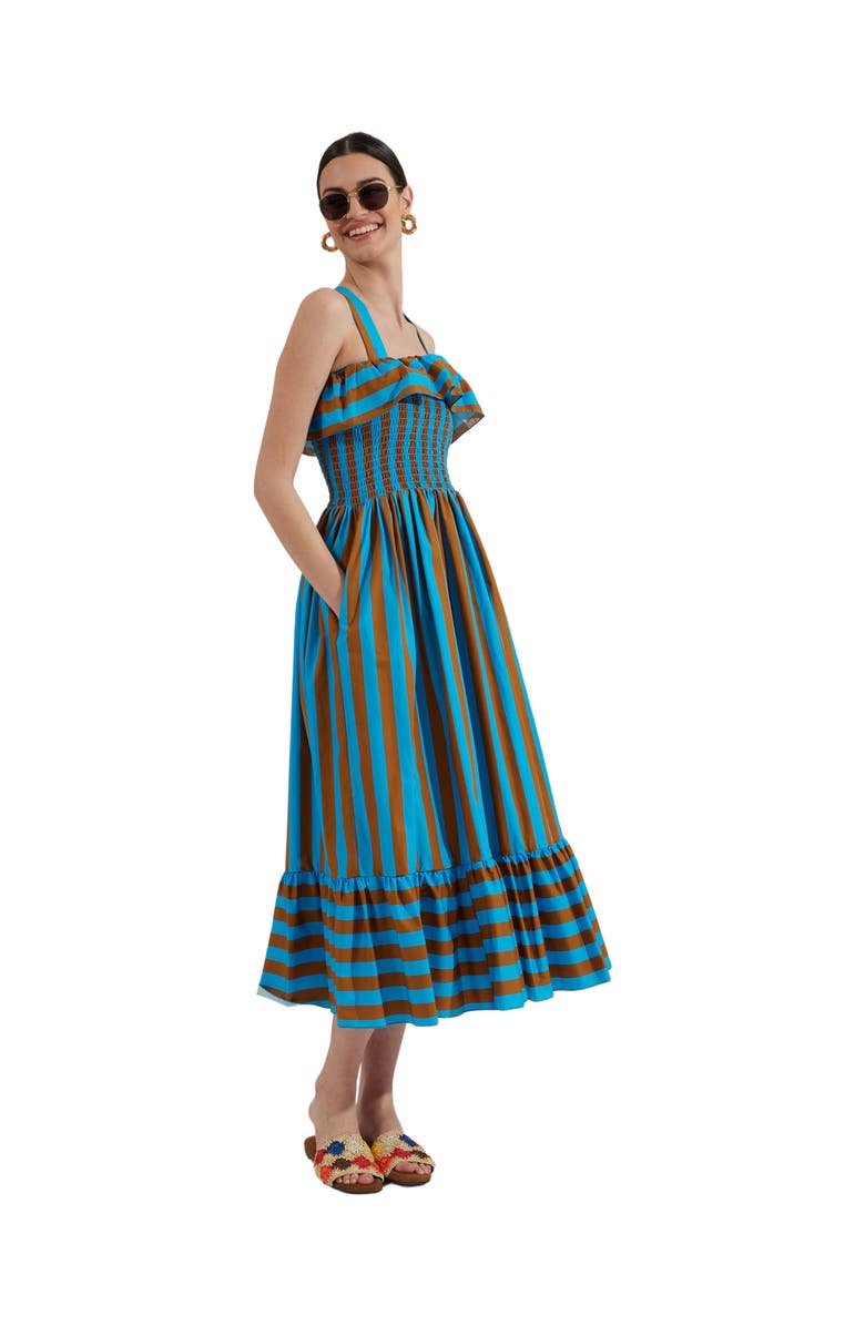 La DoubleJ Sunkissed Dress Riviera Turchese Turquoise, Main, color, Riviera Turchese Turquoise