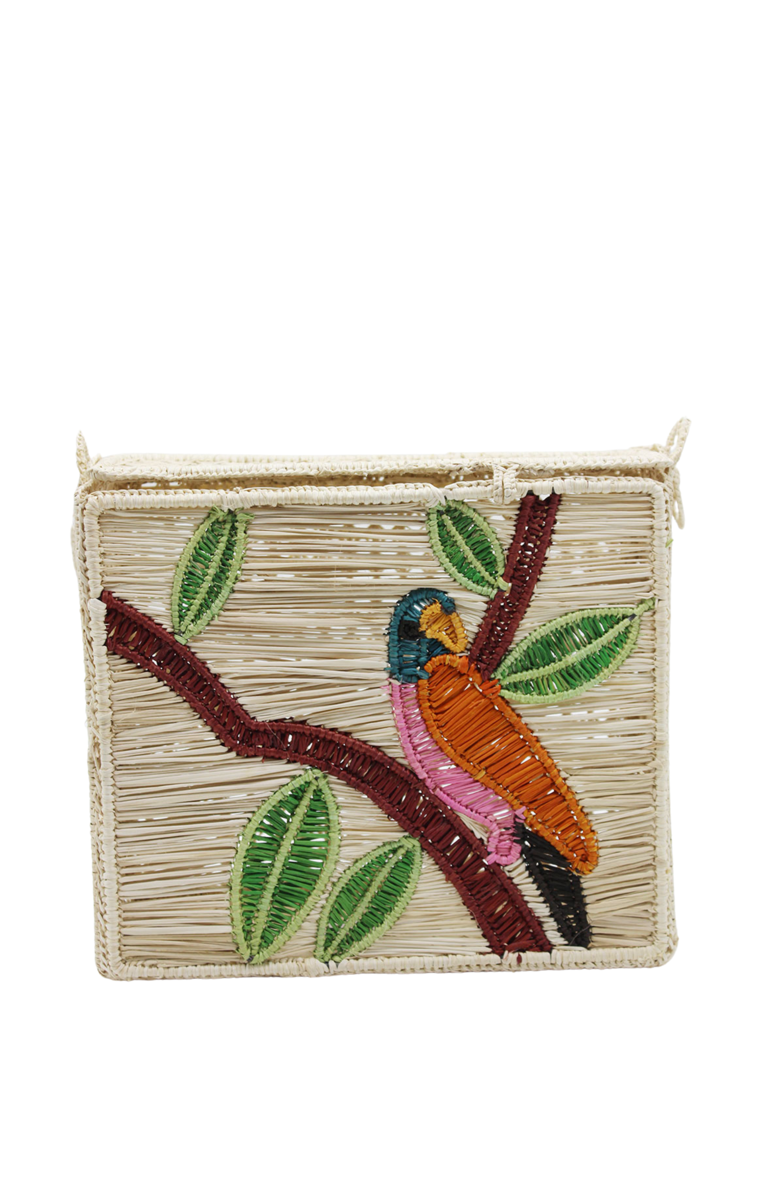 Amazónica Mari Handbag, Alternate, color, Parrot Embroidery