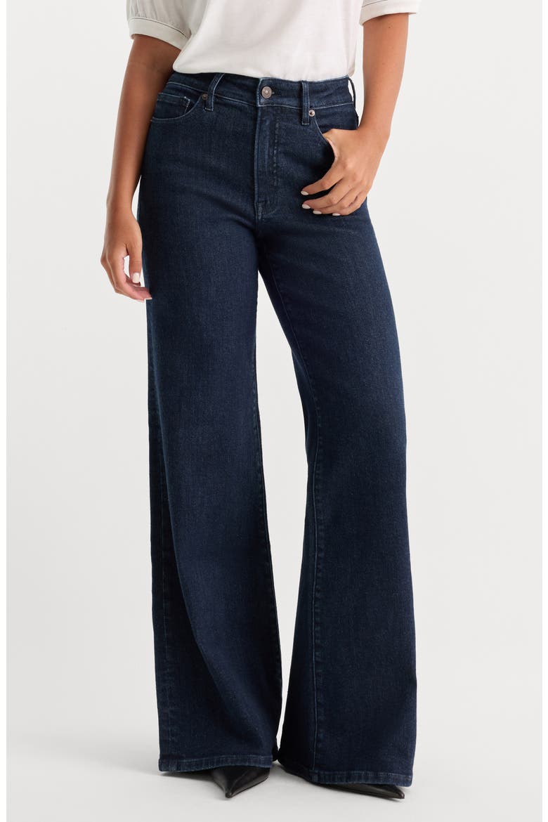 Good Waist High Waist Wide Leg Palazzo Jeans, Main, color, INDIGO1153