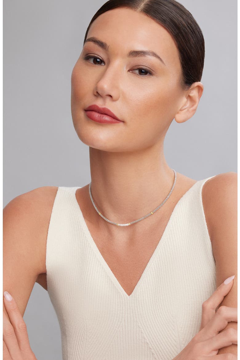 Lux Diamond Rope Necklace, Alternate, color, SILVER/ DIAMOND