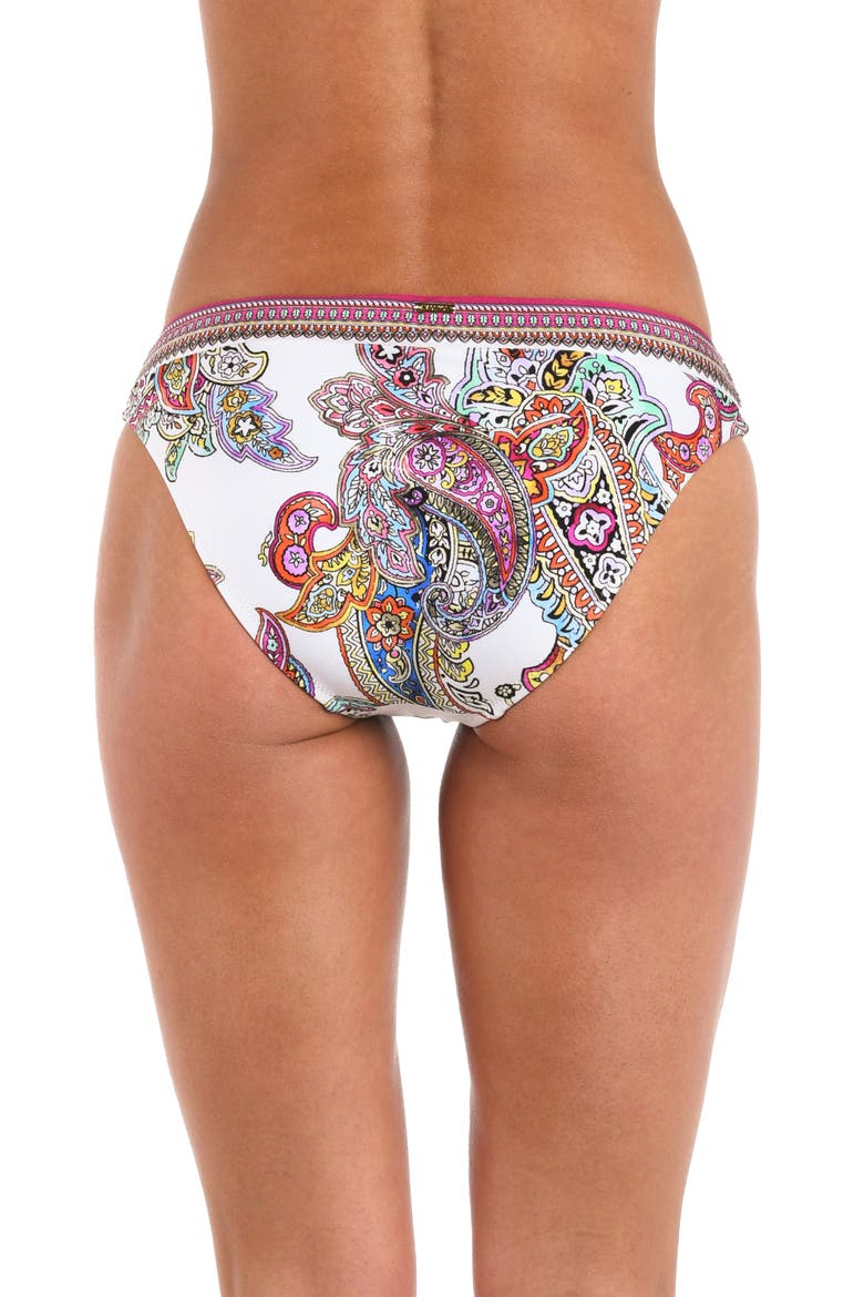 Nicole Bright Paisley Bikini Bottoms, Alternate, color, WHITE MULTI