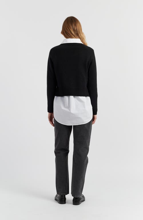 Chinti & Parker Pure Cashmere V-neck Sweater In Black