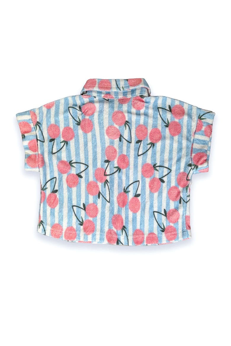 Dakota Cotton Boxy Buttondown, Alternate, color, Blue Stripe