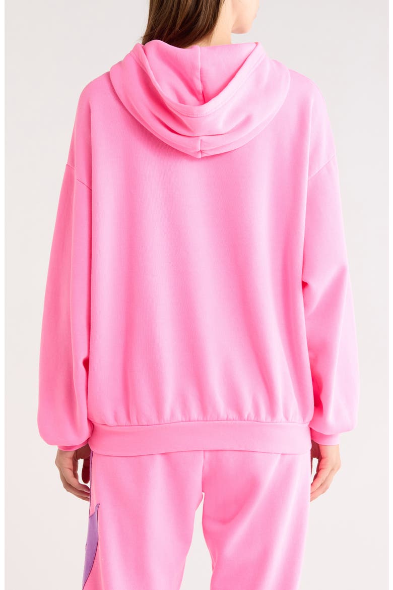 Bolt Stitch Hoodie, Alternate, color, NEON PINK/ PURPLE