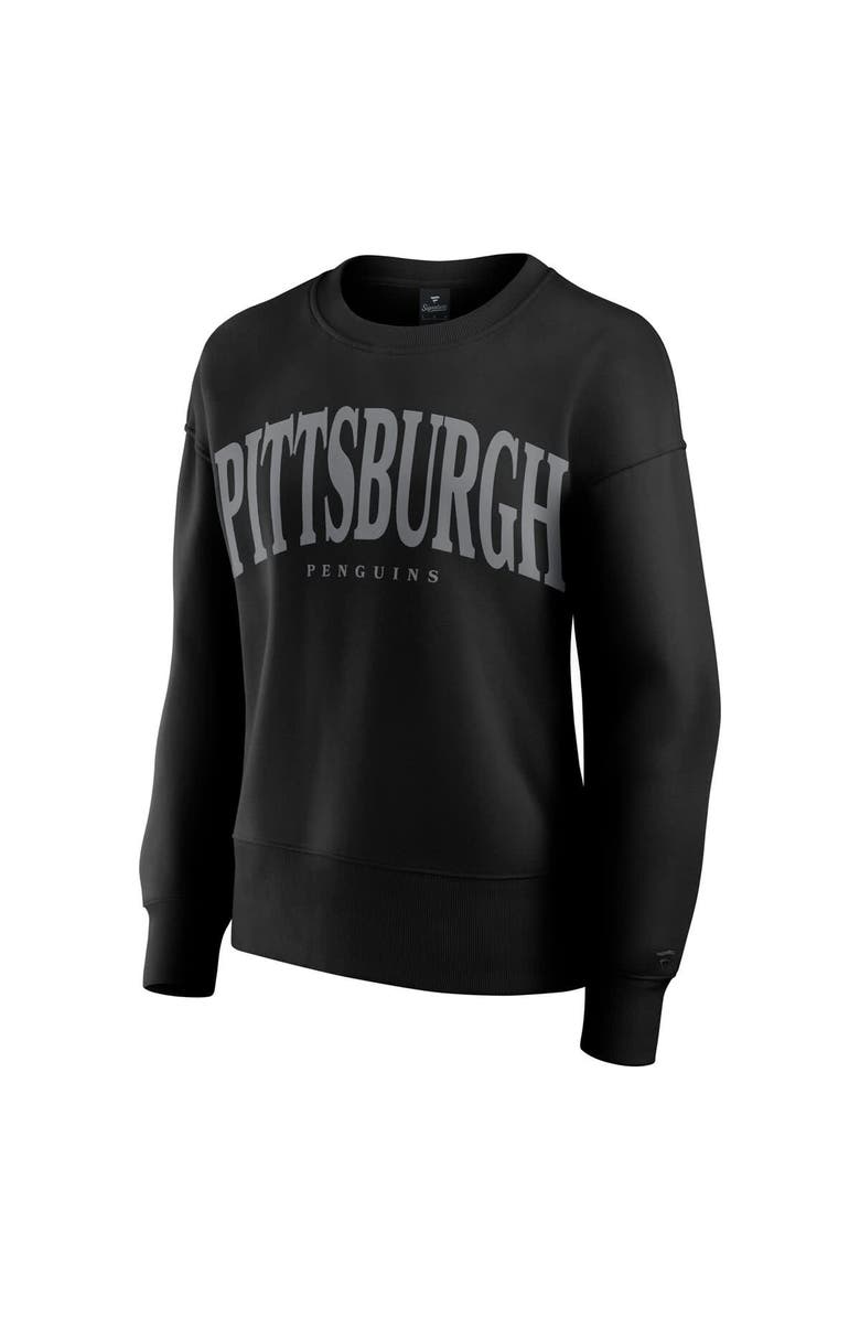 FANATICS Women's Fanatics Black Pittsburgh Penguins Elements Flow Pullover Sweatshirt, Alternate, color, Black