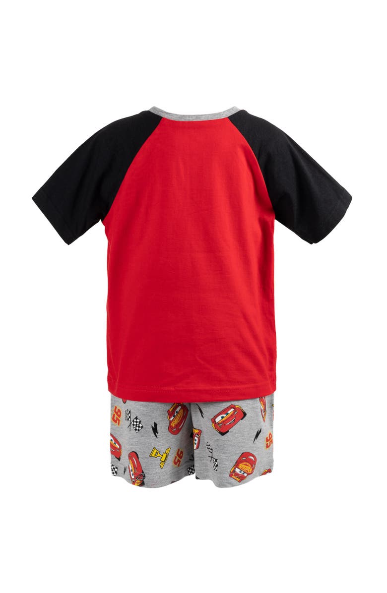 Disney Cars Lightning McQueen 2-Piece T-Shirt and Shorts Set, Alternate, color, Mcqueen Red Grey