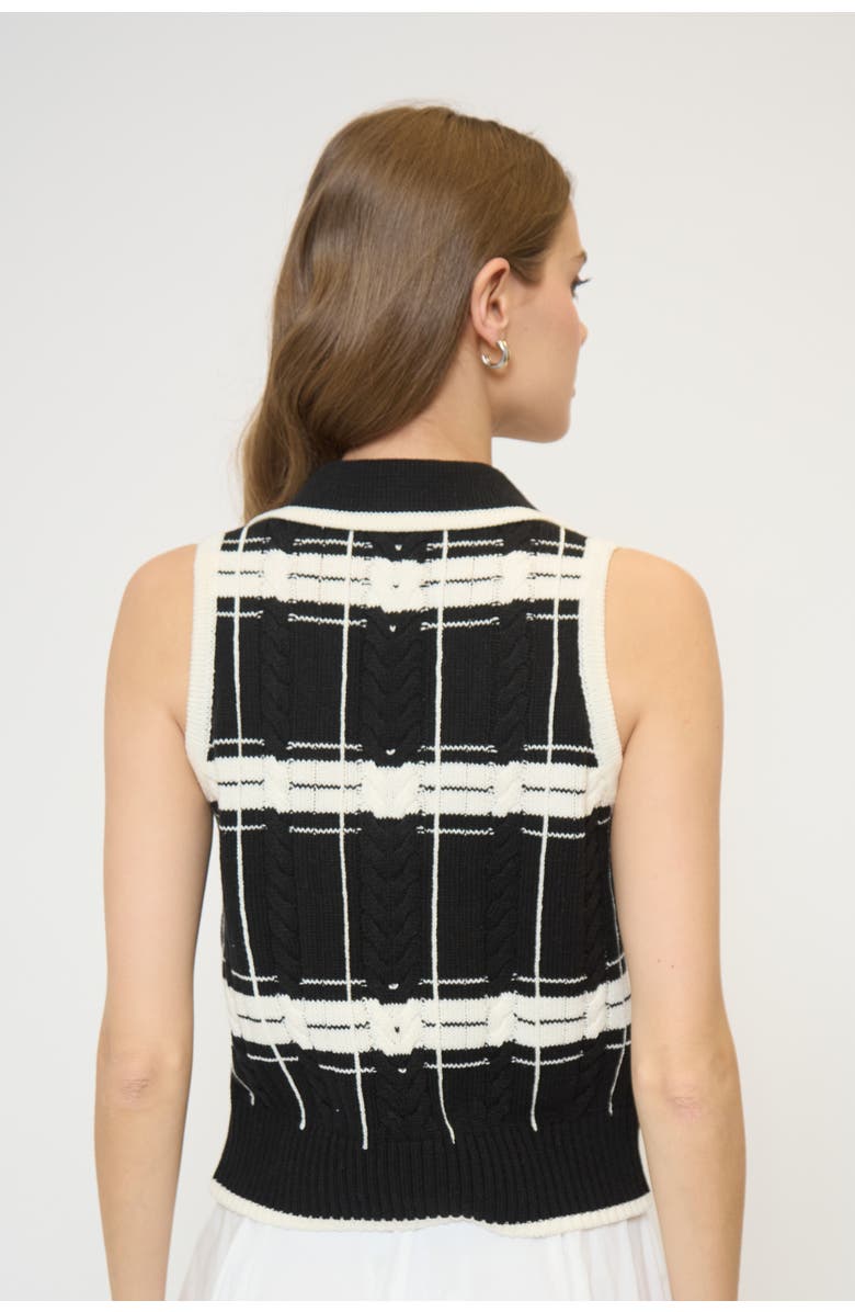 Central Park West Eden Specialty Sitch Sleeveless Vest, Alternate, color, Black Multi