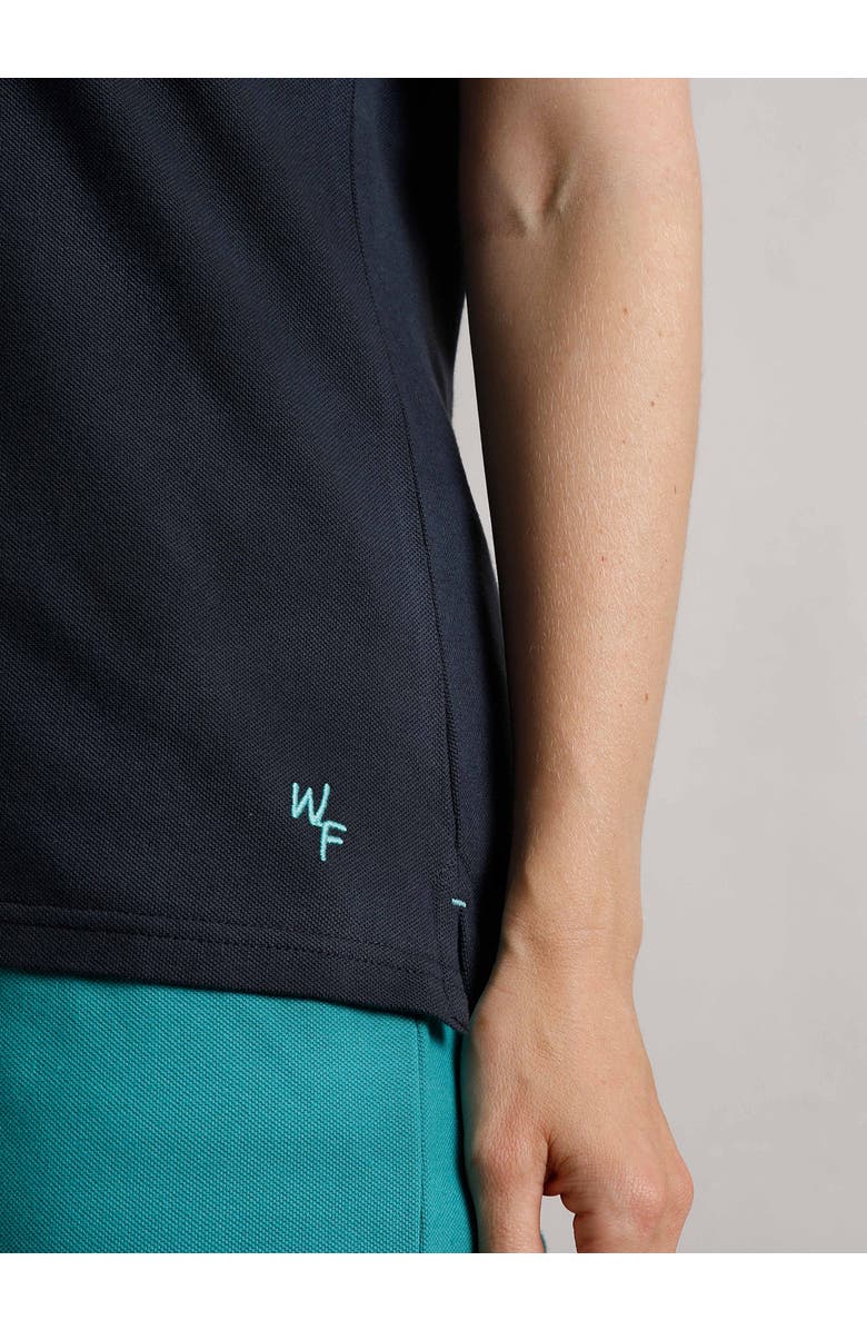 Weird Fish Pammie Pique Polo Shirt, Alternate, color, Navy