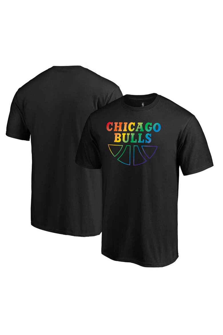 Men's Fanatics Branded Black Chicago Bulls Team Pride Wordmark T-Shirt, Main, color, Black