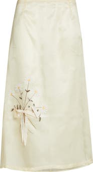 Tanner Fletcher Gender Inclusive Lisel Embroidered Daisy Silk Organza