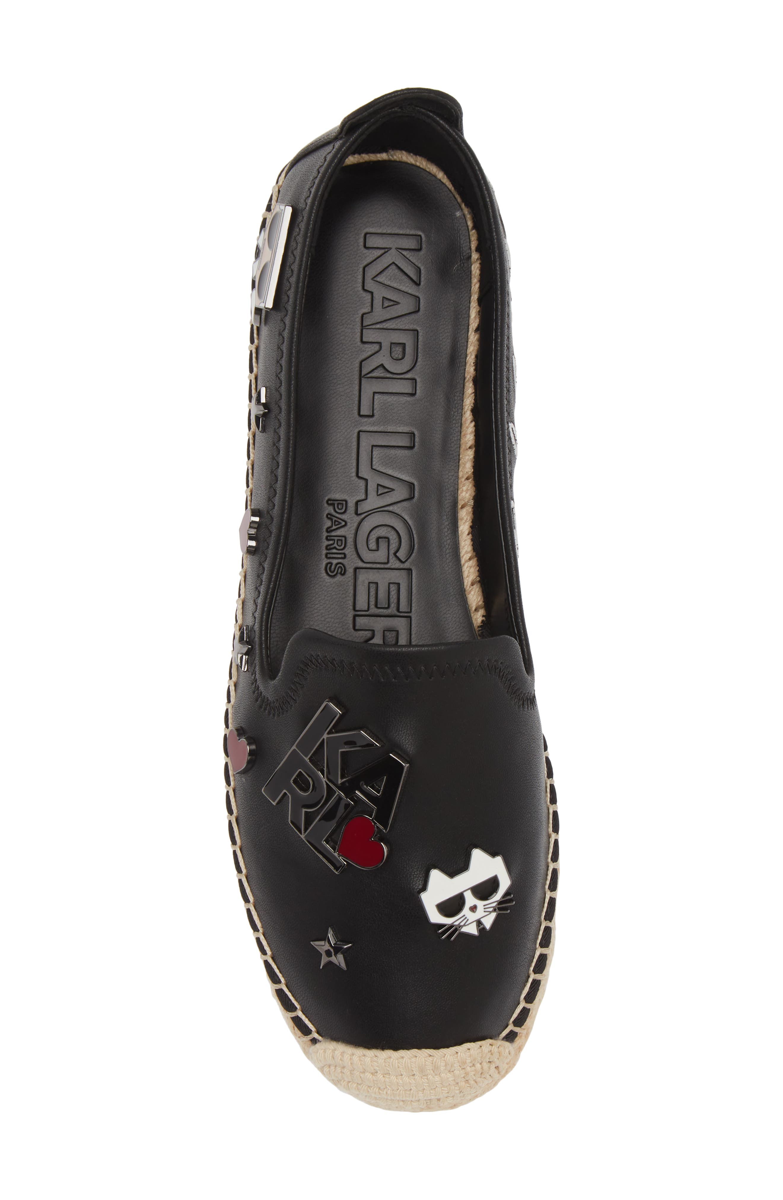 KARL LAGERFELD PARIS Malvie Espadrille Flat, Alternate, color, 