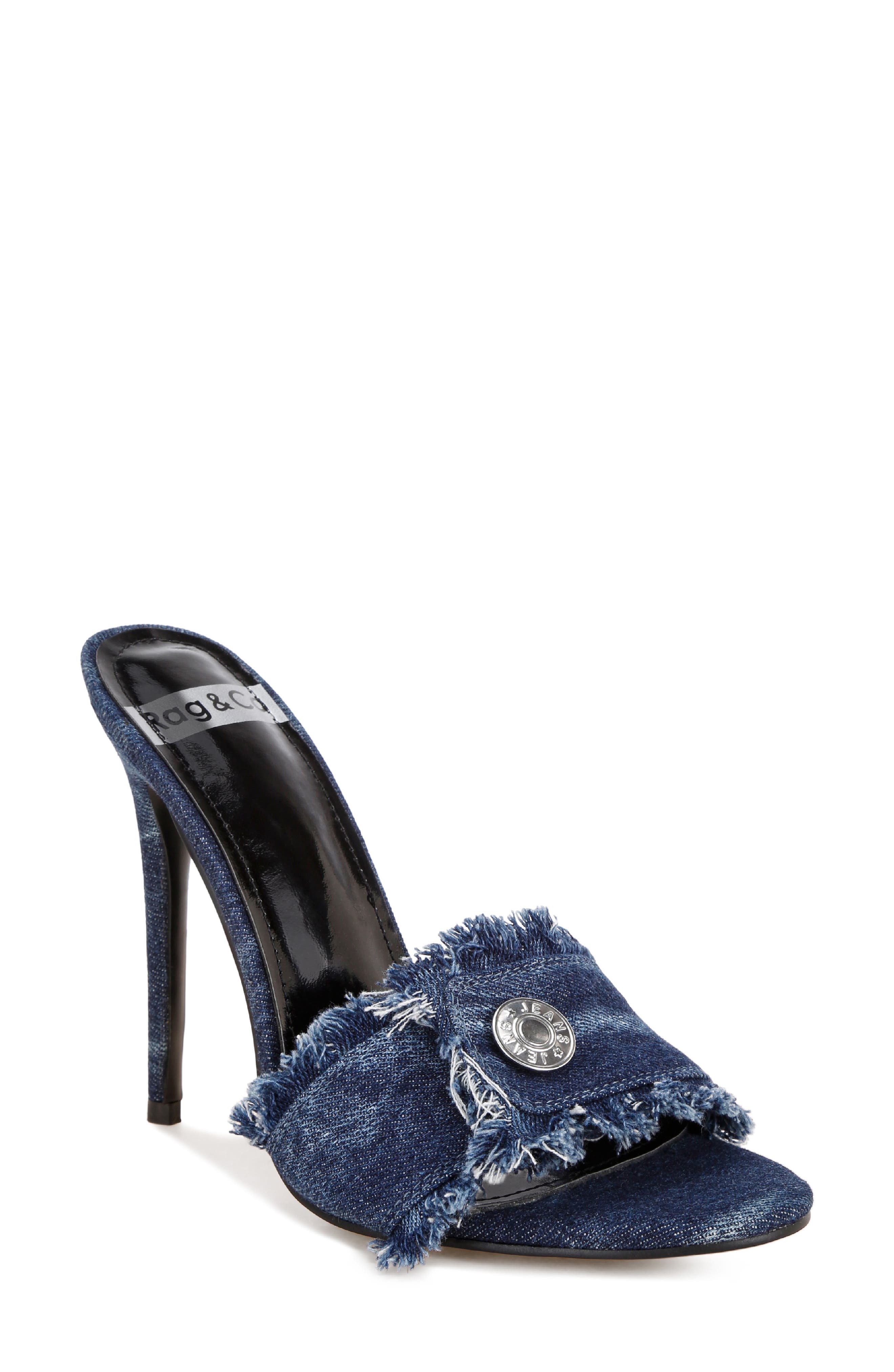 Claudia Denim Stiletto Sandal