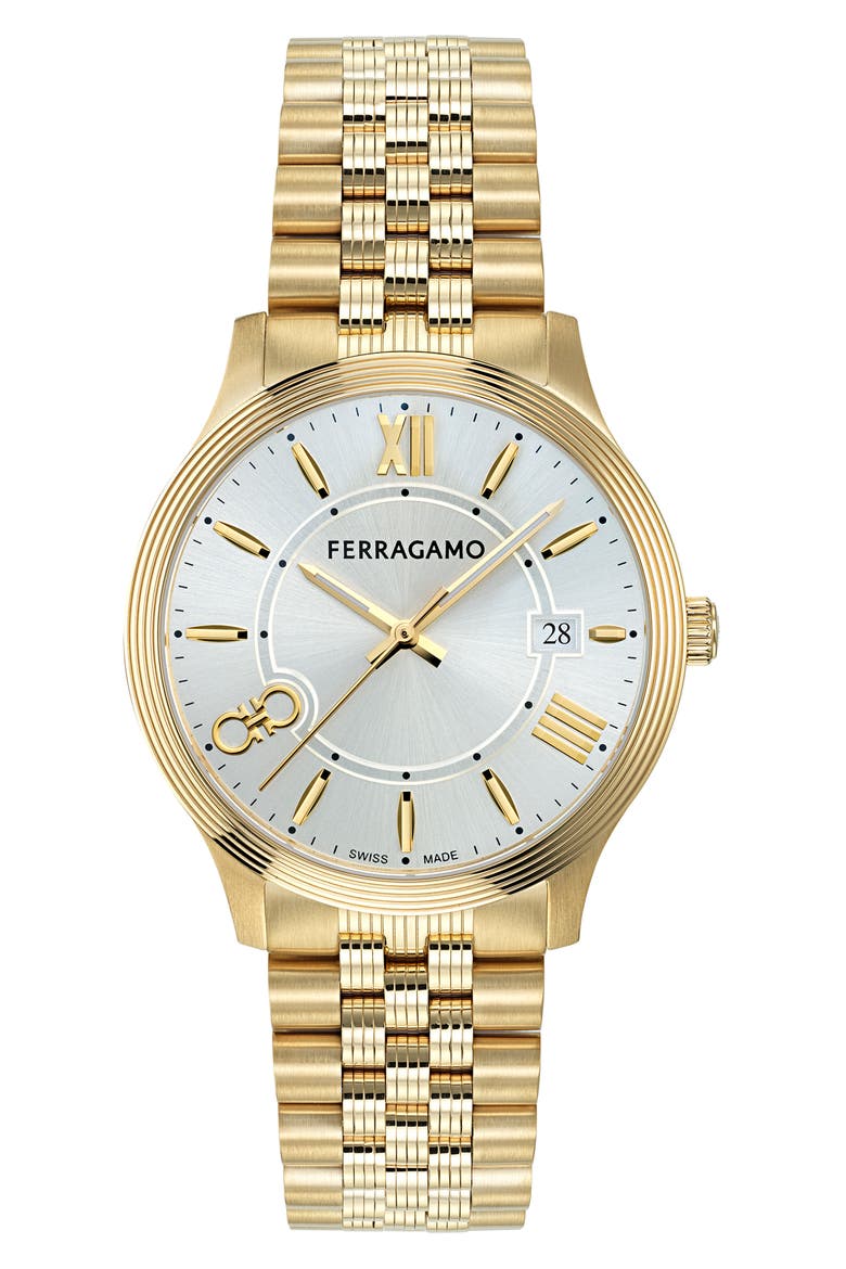 Duo Bracelet Watch, 40mm, Main, color, IP YELLOW GOLD