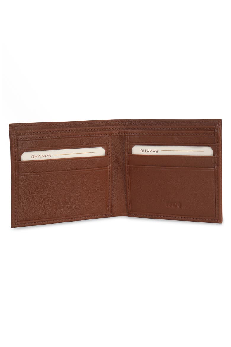 Onyx Leather RFID Bifold Wallet, Alternate, color, BROWN