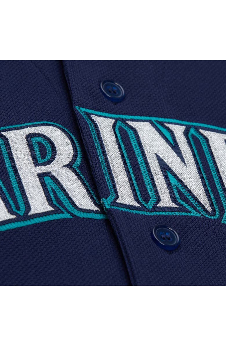 Mitchell & Ness Men's Mitchell & Ness Ichiro Suzuki Navy Seattle Mariners 2006 Cooperstown Mesh Batting Practice Button-Up Jersey, Alternate, color, Navy