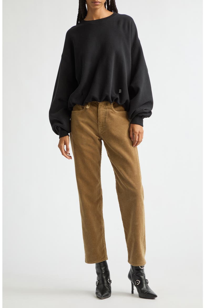 Corduroy Boyfriend Pants, Alternate, color, HEAVY TAN CORD