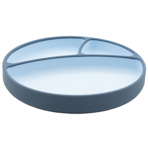 Silicone Suction Plate, Baby Plate with Suction Cup, Divided Dish for Kids, Toddlers
