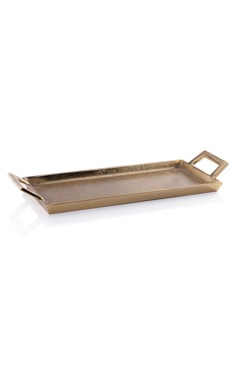 Zodax La Reserve Decorative Aluminum Tray, Main, color, Gold