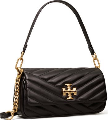 Kira Chevron Small Leather Shoulder Bag