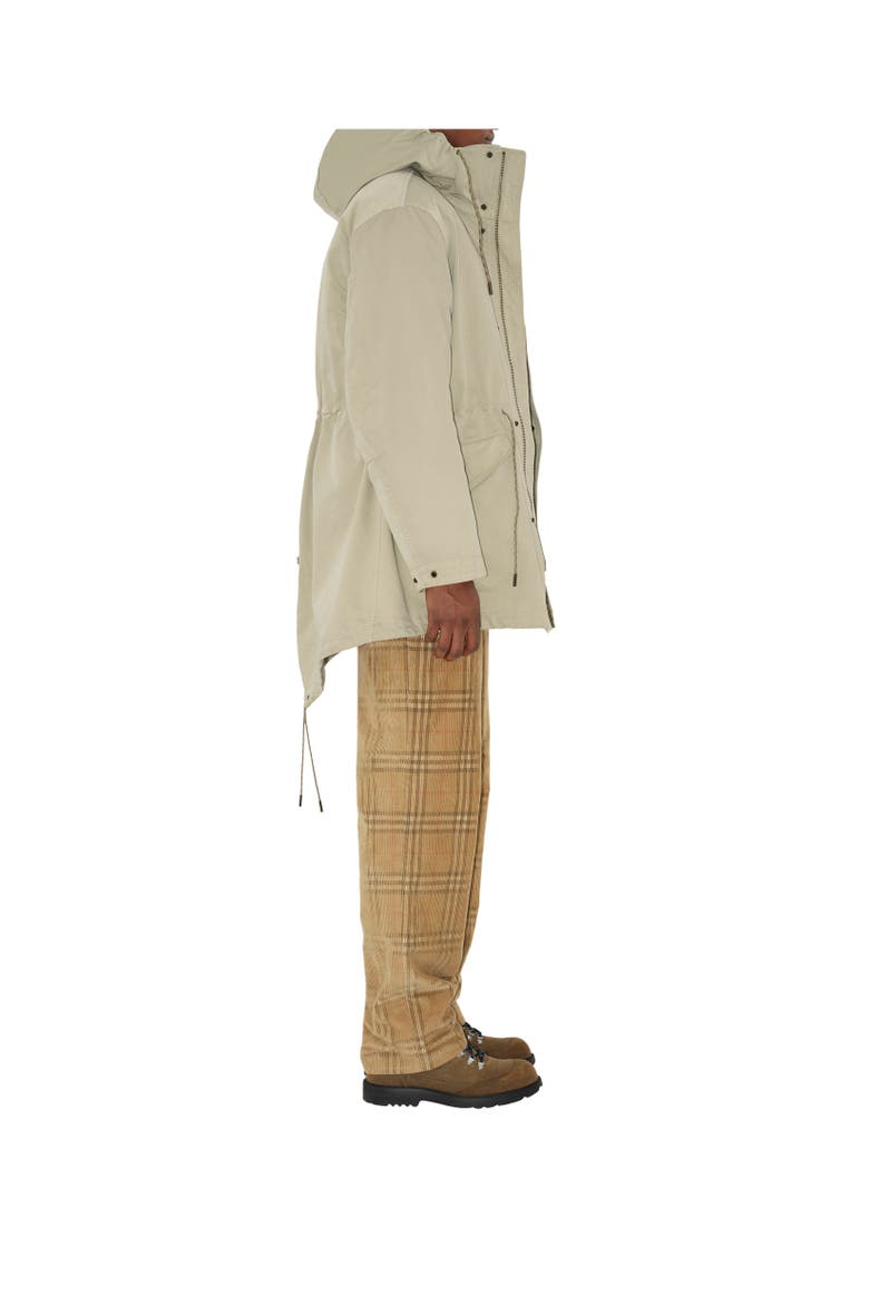 Detachable Warmer Nylon Blend Parka, Alternate, color, Hunter beige