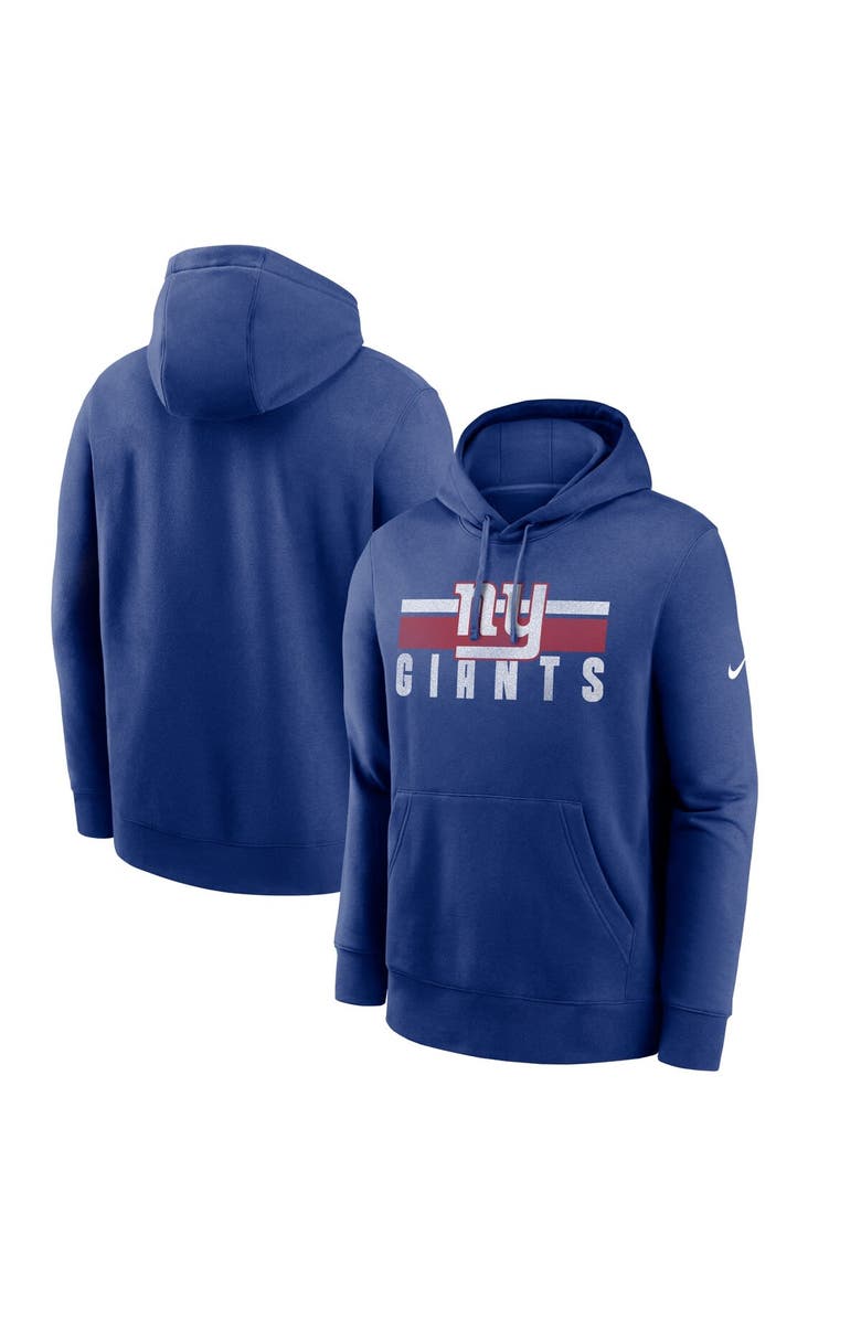 Nike Men's Nike Royal New York Giants Club Fleece Pullover Hoodie, Main, color, 