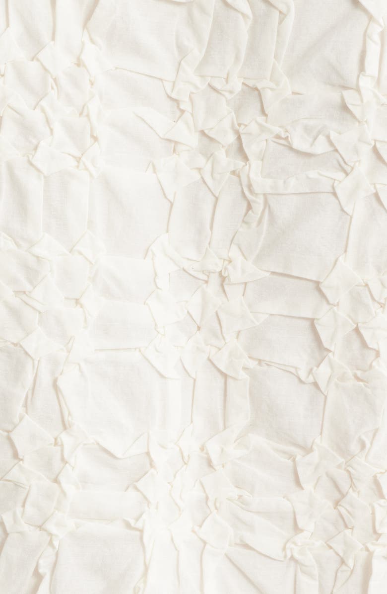 Topshop Cross Hatch Sleeveless Top, Alternate, color, Ivory