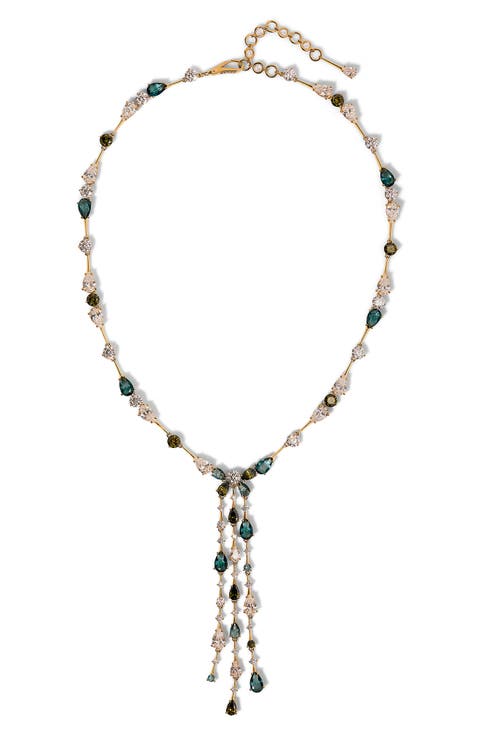 Hera Drama Cubic Zirconia Y-Necklace