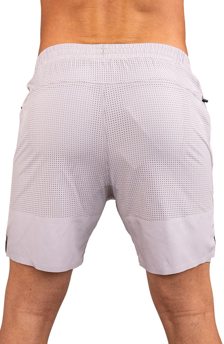 Maceoo Perforated Training Shorts, Alternate, color, Grey