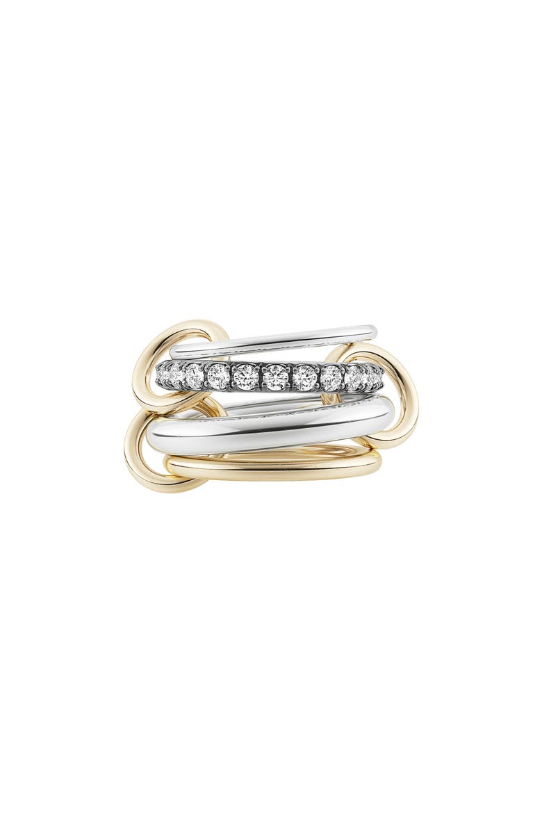 Janssen Linked Diamond Ring, Main, color, SILVER