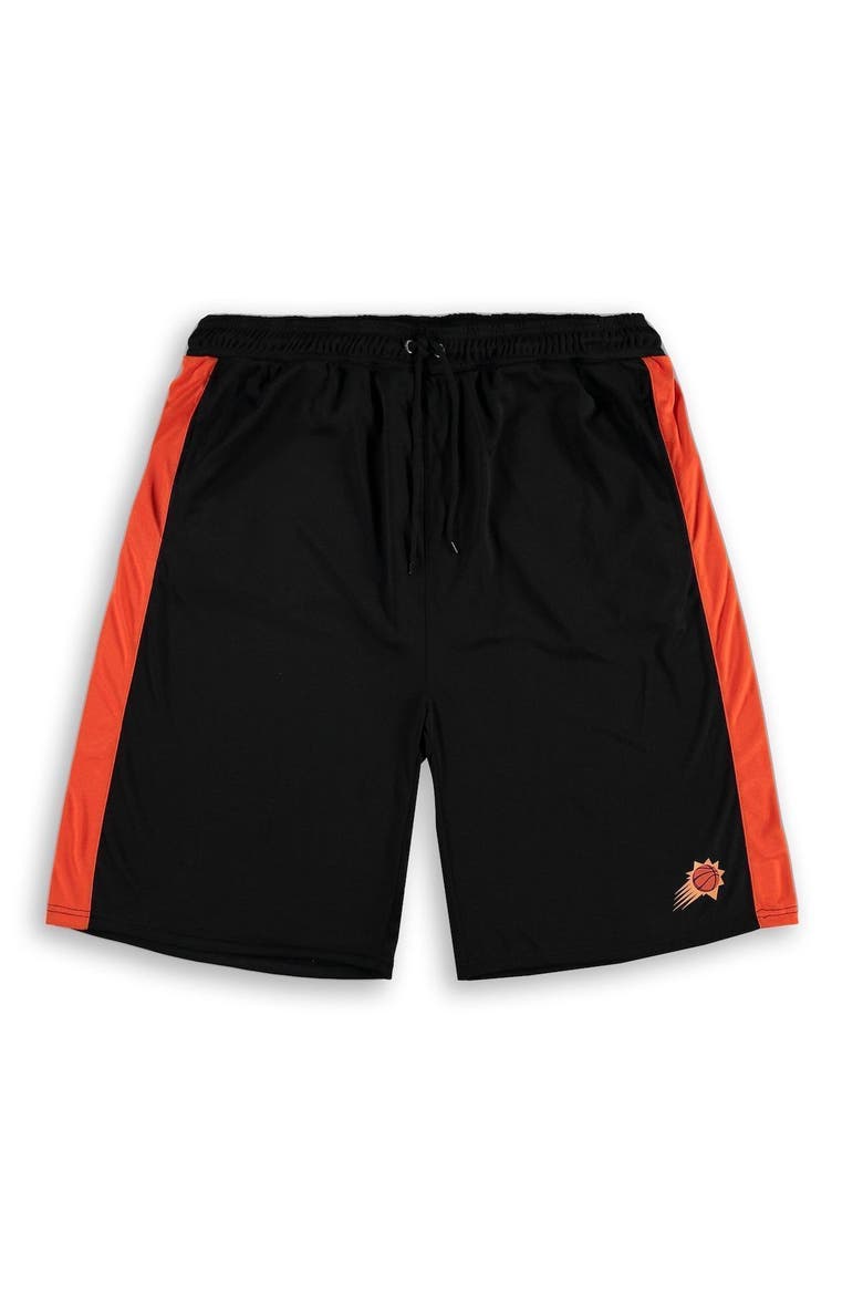 Men's Fanatics Branded Black/Orange Phoenix Suns Big & Tall Performance Shorts, Main, color, Black